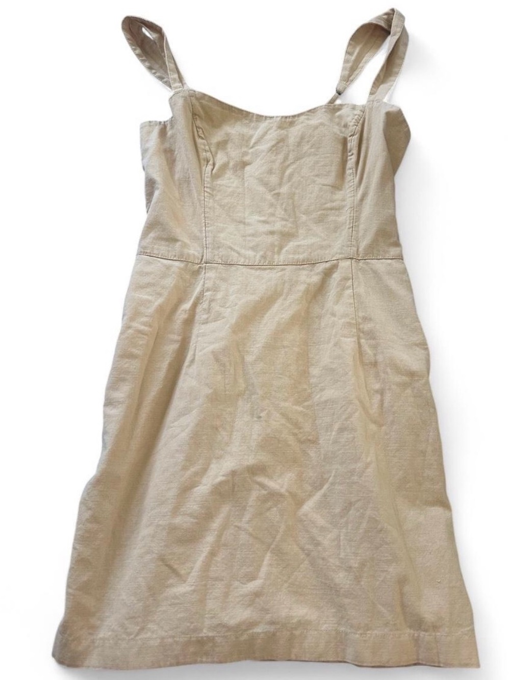 Abercrombie & Fitch Beige Mini Dress with Adjustable Straps